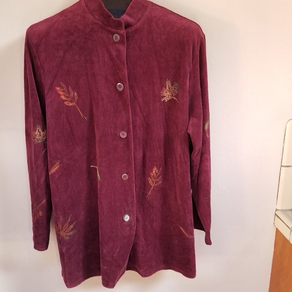 Bread Mock Neck Button Front Jacket Cardigan
